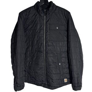 Carhartt Men's Black Quilted Jacket - Size XL